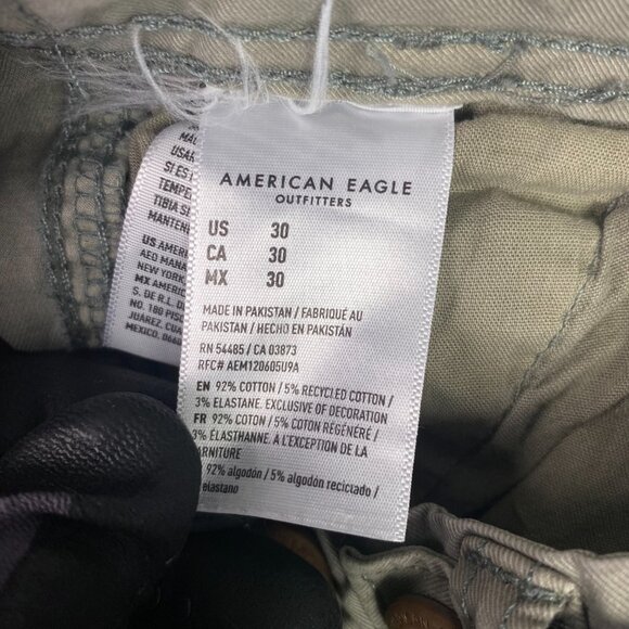 American Eagle Cargo Shorts Classic Length Men's 30 Faded Olive Green - Picture 6 of 11